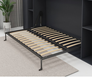 <span class=keywords><strong>Bureau</strong></span> chambre mobilier intelligent <span class=keywords><strong>Lit</strong></span> en métal cadre mécanisme caché Murphy <span class=keywords><strong>Lit</strong></span> <span class=keywords><strong>mural</strong></span> pliant Queen Size - Product Image 2