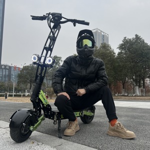 Patinete Eléctrico ESHINER de Alto Rendimiento con Doble Motor de 6000W, Plegable, Todoterreno, Alcance de 60-120km, 60V, con Desbloqueo NFC - Product Image 5