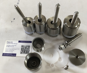 Zdcast aço inoxidável vidro ajustável standoff com chave para a área externa da escada - Product Image 6