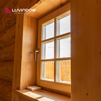Ventanas Oscilobatientes de Aluminio y Madera con Aislamiento Térmico y Diseño de Rejilla para Proyectos de Viviendas de Madera