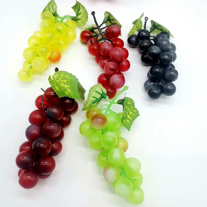 Wedding Artificial Greenery grape vines Decorative Grapes Bunches Rubber Grape Bundles