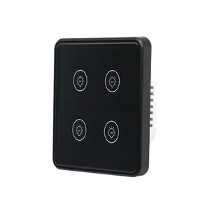 UE/de vidrio hogar inteligente Alexa 4 WIFI Touch Panel de la pared inalámbrico interruptor de luz con Tuya vida inteligente App