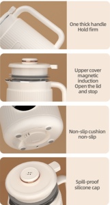 Machine à flocons d'avoine 1200 ml OEM/ODM avec fonction de chauffage et mixeur portable intelligent multifonction pour lait de noix et de soja - Product Image 3