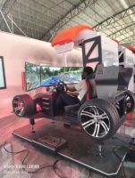 Simulador de Carreras F1 VR, Máquina de Juego de Carreras Virtuales Realistas, Simulador de Movimiento 6dof, Simulador de Conducción Ps5, 3 Pantallas, Interior, Metálico