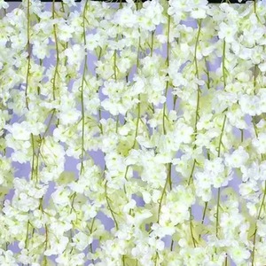 ดอกซากุระประดิษฐ์ พลาสติก ผ้าไหม สีชมพูอ่อน สีแดงกุหลาบ สีขาว สีแชมเปญ ของตกแต่งบ้าน กิ่งเดี่ยว - Product Image 3
