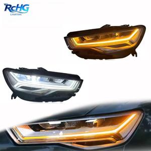 Faro Anteriore a LED con Lente Proiettore per Audi <span class=keywords><strong>A6</strong></span> (2012-2015) - Gruppo Ottico Anteriore DRL Popolare per Auto - Product Image 1