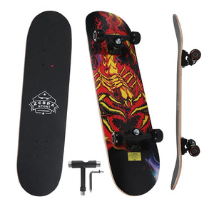 เซิร์ฟบอร์ด Zebra Sport Cruiser 8.0 รุ่น Maple Deck ทนทานสำหรับผู้ใหญ่และเยาวชน พร้อมล้อ PU และชุดเครื่องมือ - Product Image 1