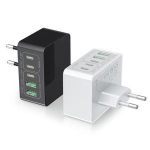 Chargeur rapide 5-en-1 HNT Cube Blanc & Noir 2A3C USB Adaptateur mural USB Prise UK/US/EU pour <span class=keywords><strong>Apple</strong></span> Prêt à être expédié pour iPhone 17/16 - Product Image 2