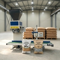 Machine d'emballage et de pesage automatique pour riz, litière pour chat, engrais, prix usine Chine, 5kg, 10kg, 20kg, 30kg, 40kg, 50kg