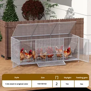 Rete in Acciaio Rinforzata per Gabbie di Polli, Oche, Anatre e Pollame, per Esterni, Tutte le Stagioni - Product Image 6