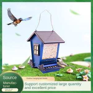 Mangeoire à oiseaux automatique intelligente et élastique pour animaux de compagnie, en métal, pour la cour, le jardin, l'alimentation des oiseaux sauvages, nouvelle génération transfrontalière - Product Image 3