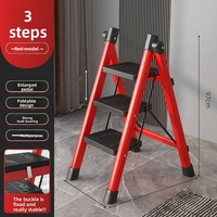 Échelle pliante télescopique intérieure portable moderne à chevrons Escalier d'ingénierie domestique multifonctionnel épaissi