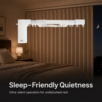 Moteur de rideau électrique intelligent moderne MP82 Mini, faible bruit 25 dB, couple de 1,2 Nm, WiFi Zigbee pour rideaux automatiques d'intérieur de bureau