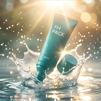 Tube en PE personnalisé de 30 ml, 50 ml, 80 ml pour crème ou gel, avec pompe distributeur