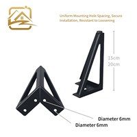 Pieds de canapé modernes en métal doré, découpés en triangle, 15 cm/20 cm, durables pour canapé-lit et armoire