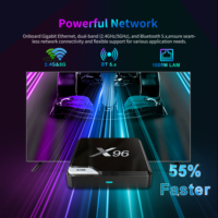 TV BOX Original X96 de Fábrica, Amlogic S905A, Android 14, 2T2R WIFI 6, 4K, Android TV Box, Bluetooth, Control Remoto con Función de Aprendizaje