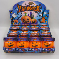 Jouet anti-stress souple en forme de citrouille d'Halloween, extensible, design de dessin animé, matériau TRP, taille personnalisée