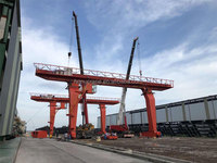 Grue à portique à poutre unique personnalisée professionnelle roue de voie roues aériennes grue à portique à poutre unique