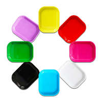 Plateau en métal de haute qualité 27*16 CM, personnalisable avec votre design, plateau roulant économique en gros