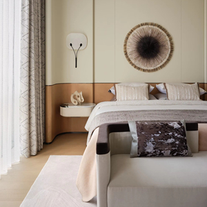 Set di Mobili Moderni per Camera da Letto Pacchetto Completo Design Minimalista con Letto <span class=keywords><strong>King</strong></span> Size Fluttuante e Testiera di Lusso per Attico Contemporaneo - Product Image 5