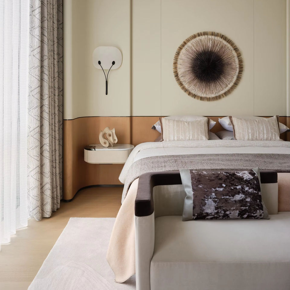 Photo inspiration: Floating Minimalist Penthouse Apartment Decor Reference: Modern Minimalist King Size Floating Bed Headboard Luxury Penthouse