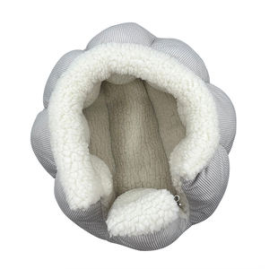Cama de pana para mascotas, Material cálido, en forma de pata de perro, redonda, a la moda, para perros y gatos - Product Image 2