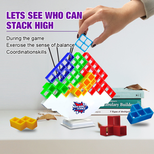 Juguete Científico <span class=keywords><strong>Tetra</strong></span> Tower, Juego de 27 Piezas, Bloques de Apilamiento para Equilibrio, Bloques de Construcción para Niños - Product Image 3