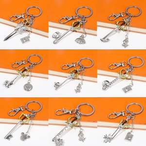Porte-clés Anime Populaires : Couronne de Sora, Lame de Roxas, Pendentifs Paopu en Alliage de Zinc, Style Vintage - Product Image 5