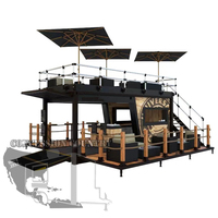 Conteneur maritime de 10 pieds pour bar à jus surgelés, kiosque alimentaire mobile et restaurant