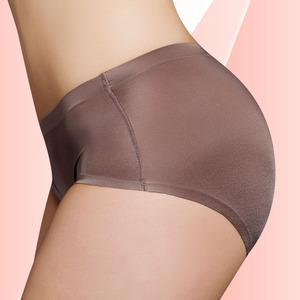 HD260 Mutandine Senza Cuciture in Seta Ghiaccio Primavera-Estate, Intimo Sexy da <span class=keywords><strong>Donna</strong></span>, <span class=keywords><strong>Boxer</strong></span> con Cavallo in <span class=keywords><strong>Cotone</strong></span> a Vita Media - Product Image 5