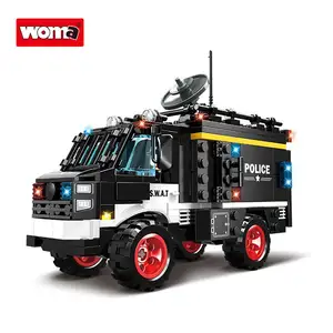 WOMA TOYS C5001 OEM ODM CPC Kids Soldier City Police Car Brick Small Building Block Construction SWAT Toy