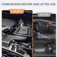 Pour carbone sec BMW série 1 Kit d'admission d'air froid Race MINI Cooper B48 F56 118i 120i 2.0T 2017-2020 Boîte de filtre de tuyau d'admission d'air