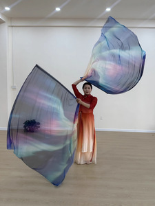 Nuevo Estilo <span class=keywords><strong>de</strong></span> Velo <span class=keywords><strong>Aurora</strong></span> para Danza del Vientre, Poliéster/Rayón, Talla Única, Accesorio para Actuaciones Escénicas, <span class=keywords><strong>Disfraz</strong></span> <span class=keywords><strong>de</strong></span> Danza Oriental para <span class=keywords><strong>Mujer</strong></span> - Product Image 5