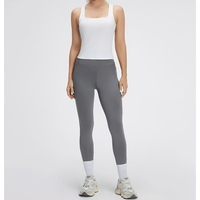 Pantalon de yoga taille haute pour femme avec poches, contrôle du ventre, leggings de sport, fitness, course à pied, vêtements de sport, personnalisable OEM Pro