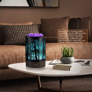 Black Metal Sunset Lakeside 7 Màu Led Thay Đổi Sáp Điện Nóng Chảy Ấm Hơn Với Hẹn Giờ Dầu Burner Cho Nhà Sống Khách Sạn Vv - Product Image 6