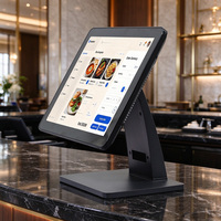 Point de vente de 15 pouces Terminal POS Restaurant Tout en une machine POS tactile