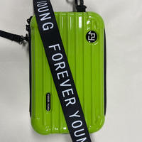 Sac à bandoulière portable pour femmes, sac de rangement pour cosmétiques en PVC à coque rigide, étanche, sac de maquillage en forme de losange, sac de rangement à bandoulière