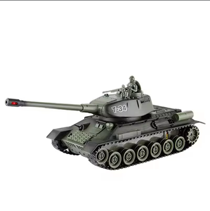 Tanque de combate con control remoto, <span class=keywords><strong>T</strong></span>-<span class=keywords><strong>34</strong></span> de sonido de simulación de 2,4G, con música ligera - Product Image 4