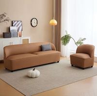 Canapé en cuir moderne à pattes de chat pour salon, maison, appartement, bureau, hôtel, salle de séjour, mobilier commercial