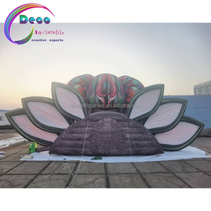 Müzik parti dekorasyon için sıcak satış dev şişme fil kafa sahne - Product Image 5