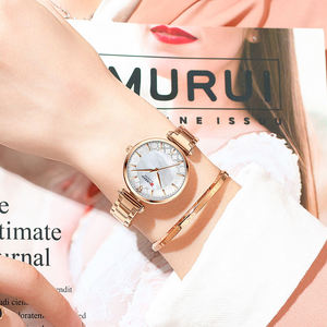 นาฬิกาข้อมือควอตซ์แฟชั่นทันสมัยสำหรับผู้หญิง รุ่น Curren 9072  แบบอนาล็อก กันน้ำ หรูหรา สายสแตนเลสแท้ สำหรับสุภาพสตรีนักธุรกิจ - Product Image 3
