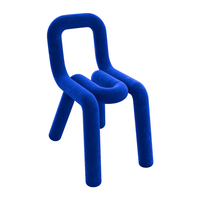 Tabouret de coiffeuse en tissu minimaliste et moderne Boldchair, chaise de couleur luxe léger, tabouret simple, chaise de salle à manger avec rembourrage doux