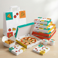 Boîte d'emballage auto-érectrice en papier artistique style sushi personnalisée pour plats à emporter avec logo sur mesure et emballage à bande
