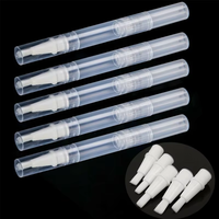 Tube transparent vide de 3 ml et 5 ml pour brillant à lèvres, stylo cosmétique à clic, tube à huile pour cuticules, stylo rotatif pour blanchiment des dents et croissance des cils