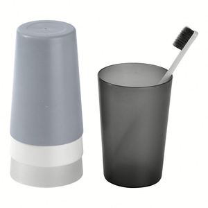 Vaso de Plástico PP para Enjuague Bucal, Taza Minimalista para Dientes, Vaso Esmerilado para Cepillo de Dientes para Baño, Vaso Doble para Parejas - Product Image 4