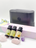 3 Packs d'Huiles Essentielles d'Aromathérapie Marque Privée Coffret Cadeau 10ml Huile de Lavande pour Diffuseur Relaxation et Apaisement