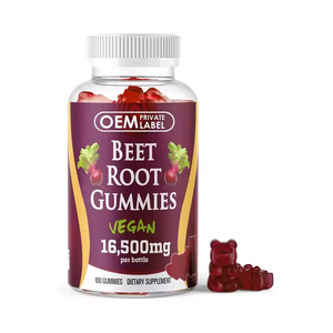 Gommes à la betterave savoureuses contenant des vitamines, du potassium, des minéraux naturels, des gommes antioxydantes, un complément pour la circulation sanguine pour adultes - Product Image 2