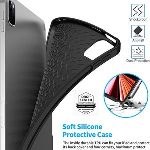 Étui pour iPad 2024 avec clavier, rétroéclairage 7-RGB, Bluetooth 5.1, pavé tactile en PU, étui clavier mobile en cuir avec support pour stylet - Product Image 6