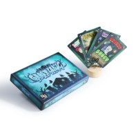 Jeu de cartes d'horreur numérique personnalisé et écologique, fabrication OEM ODM directe d'usine, boîte de jeu de table GHOST PANIC, cartes à jouer arrondies