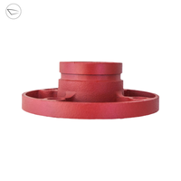 Adaptateur à bride rainurée haute pression pour la lutte contre les incendies, raccords de tuyauterie résistants à la corrosion avec peinture en fonte ductile, garantie de 3 ans
